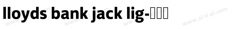 lloyds bank jack lig字体转换